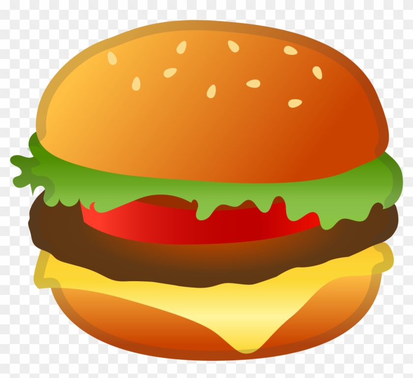 Cheeseburger Clipart Svg - Hamburger Emoji - Png Download