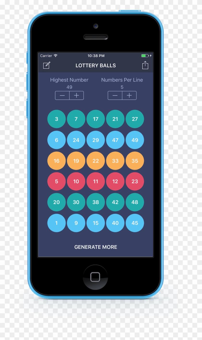 Lottery Balls Ios App Running On An Iphone Showing - Makeup Revolution Ultra Eyeshadow Palette Flawless Clipart