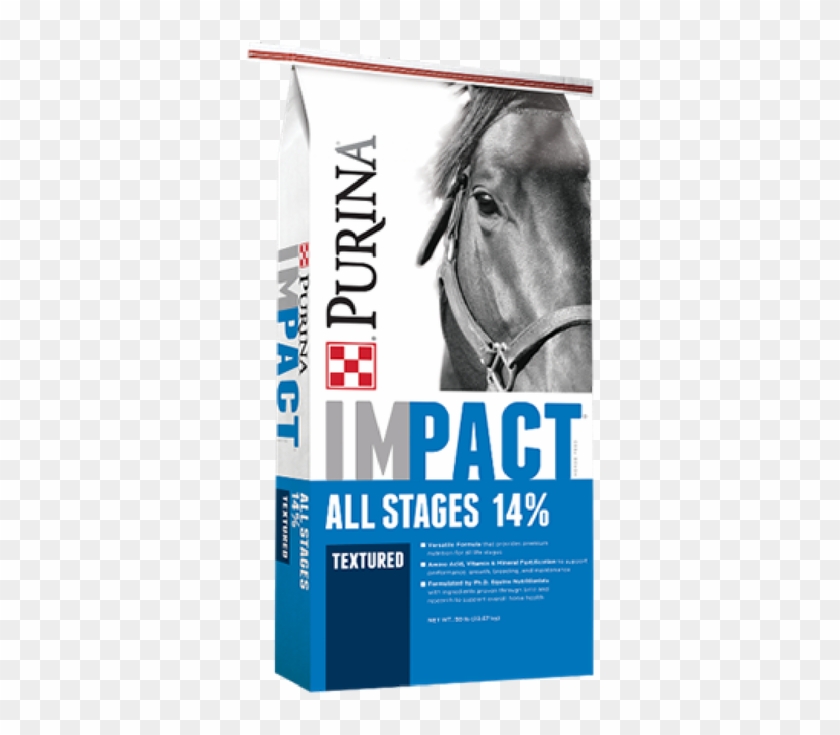 Impact All Stages 14% Textured Horse Feed - Art Paper Clipart