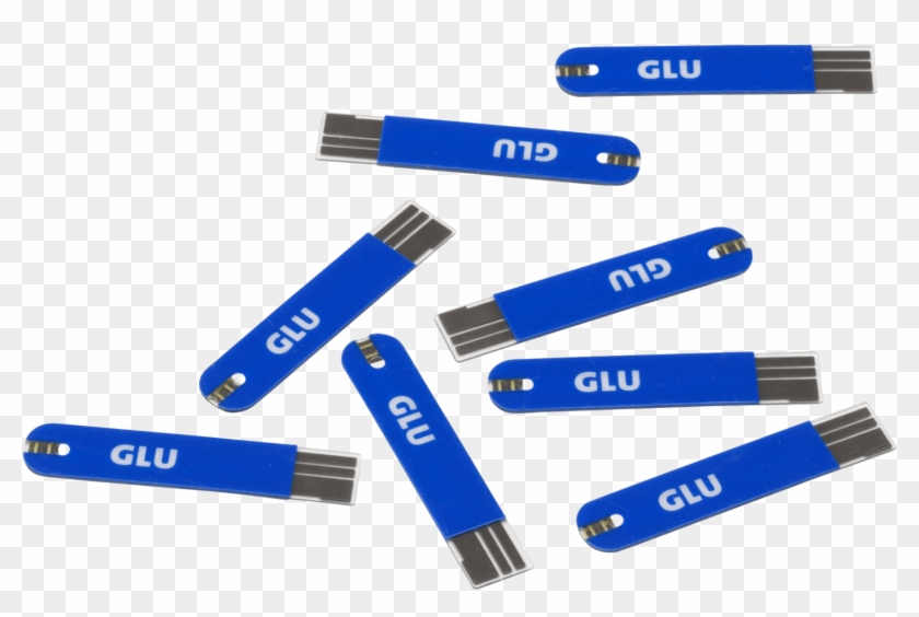 Glucose Test Strips Blue - Computer Data Storage Clipart