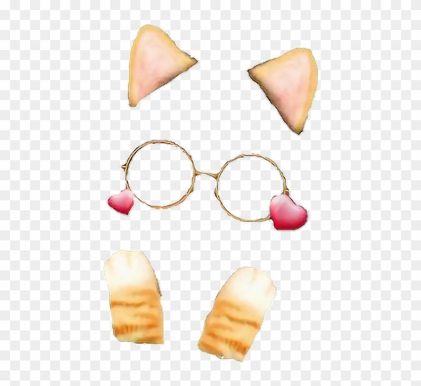 #cat #snowapp #filters #filter #hearts #glasses #kawaii - Snow Filter Png Transparent Clipart