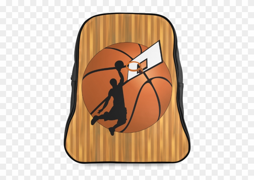 Slam Dunk Basketball Player School Backpack/large - Basketball Clipart #3654199
