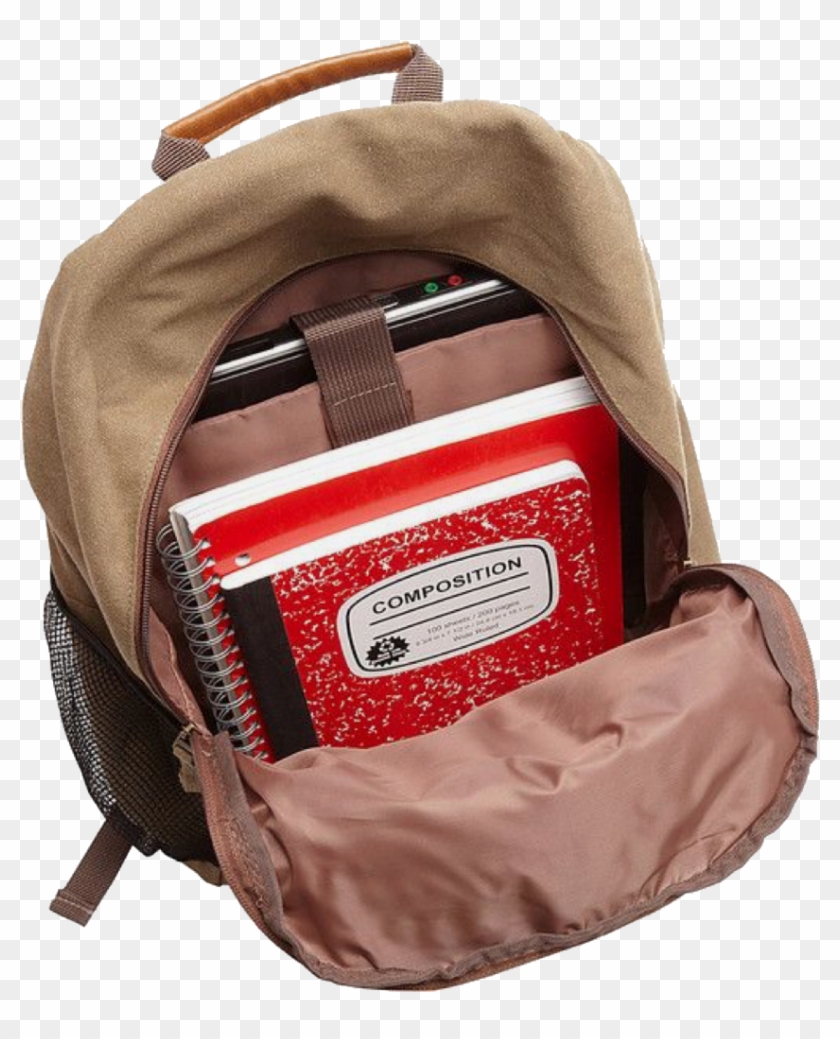 Bag Niche Cute School Backpack Polyvore Niche Brown - Niche Meme Backpack Png Clipart #3654276
