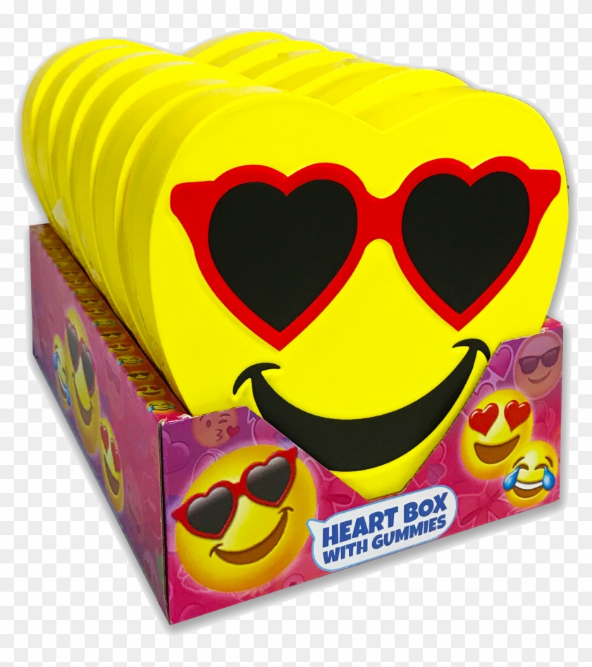 Emoticon Heart Box - Gummy Candy Clipart