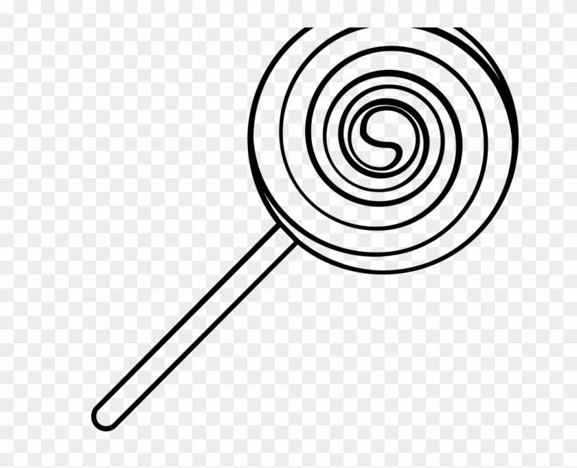 Good Lollipop Clipart Black And White Page 2 Ideas - Line Art - Png Download #3655005