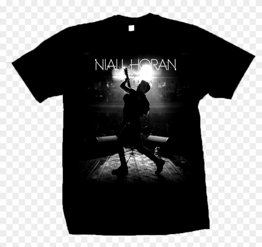 Niall Horan Silhouette Picture Black T-shirt - Niall Horan Tour Shirt Clipart