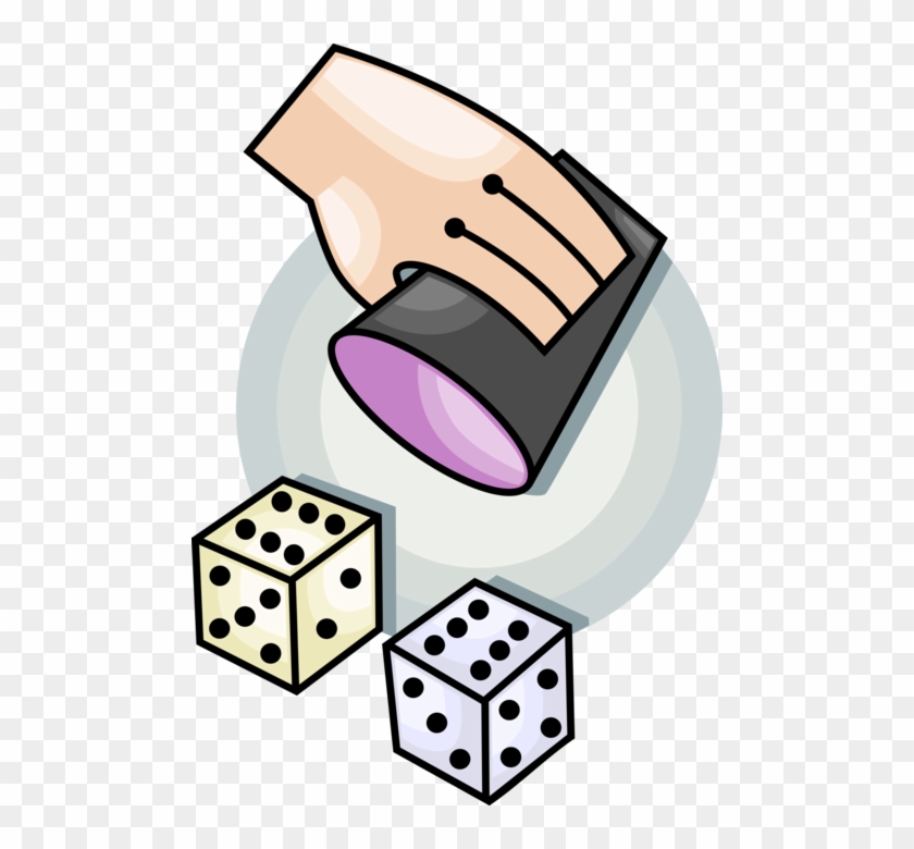 Vector Illustration Of Gambling And Casino Games Of - Roll Of The Dice Clipart - Png Download #3655451