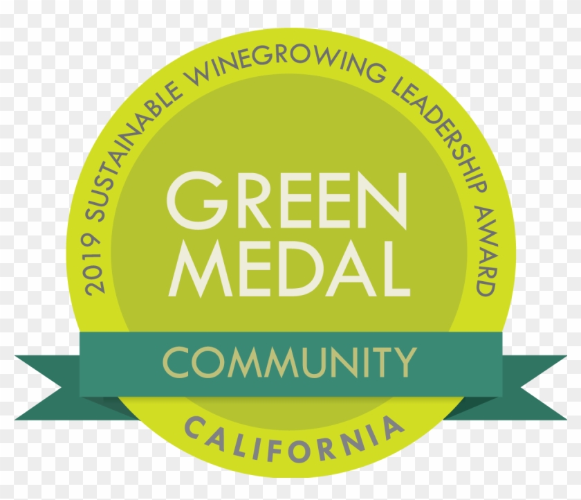 Green Medal Business Award - Bay Area Winery Sustainable Growing Clipart
