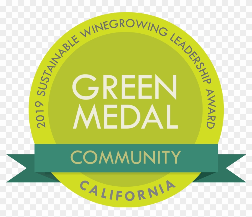 Green Medal Business Award - Bay Area Winery Sustainable Growing Clipart #3655825