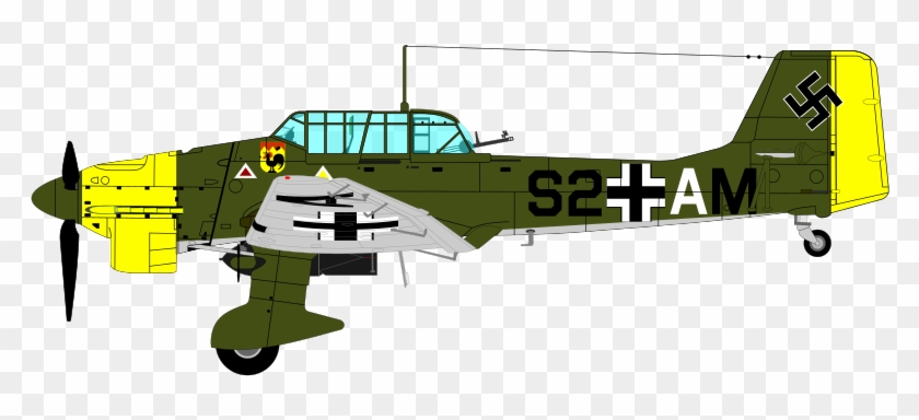 Collection Of Free Attacked Airplane Download On - Ww2 Stuka Clipart #3655862