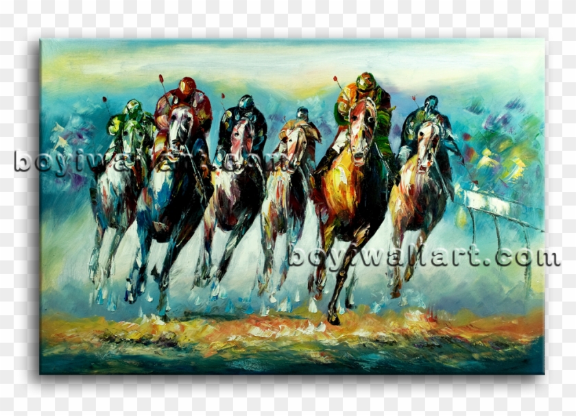 Hand Painted Landscape Tree Flower Oil Painting - Abstract Art Clipart