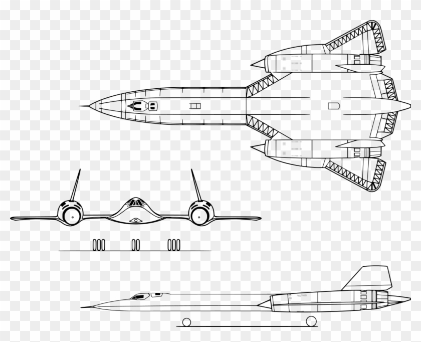 Image By The Us Air Force - Lockheed Sr 71 Blackbird Clipart #3656326