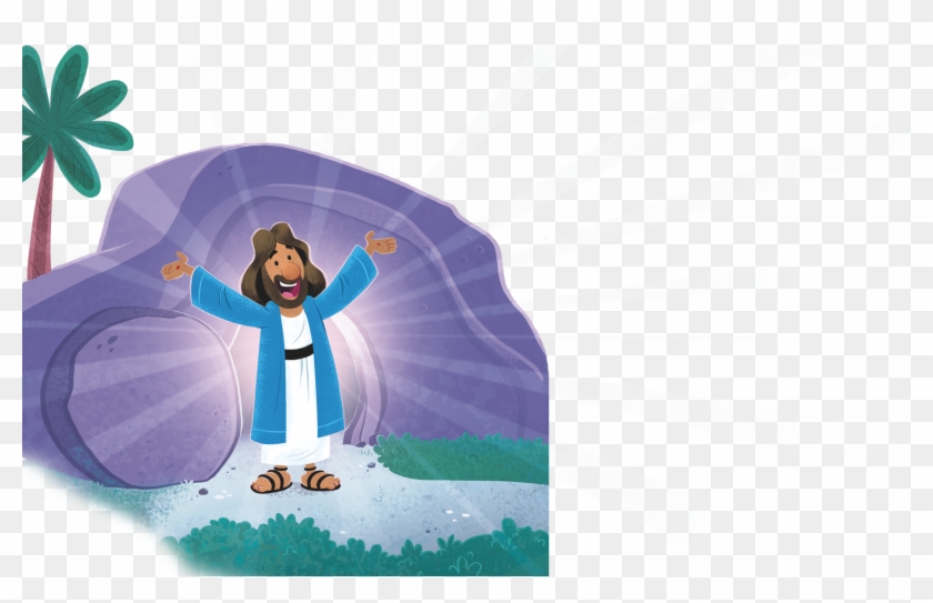 Jesus Risen Kids Clipart