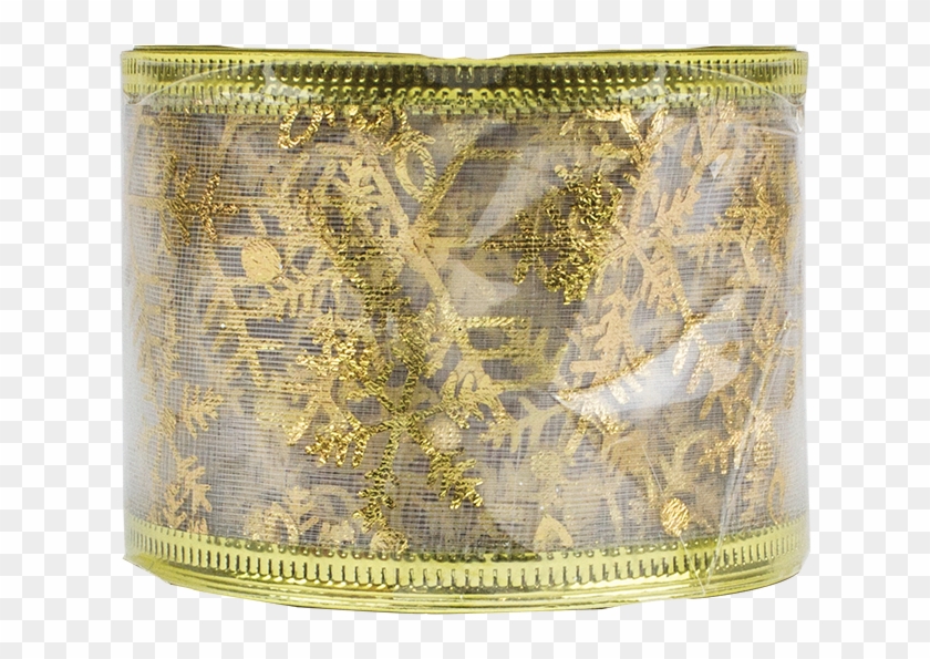 Gold Christmas Wired Ribbon - Wallet Clipart