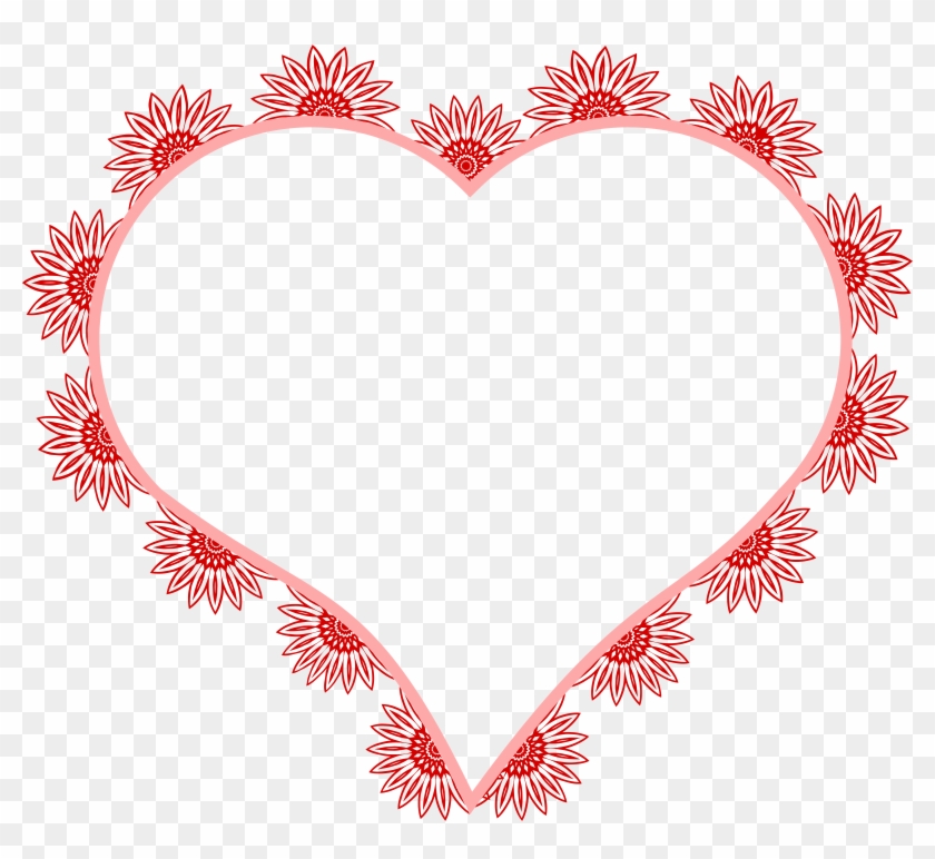 Heart Pixel Art Valentine's Day Clip Art - Heart Frame Hd Png Transparent Png #3657314