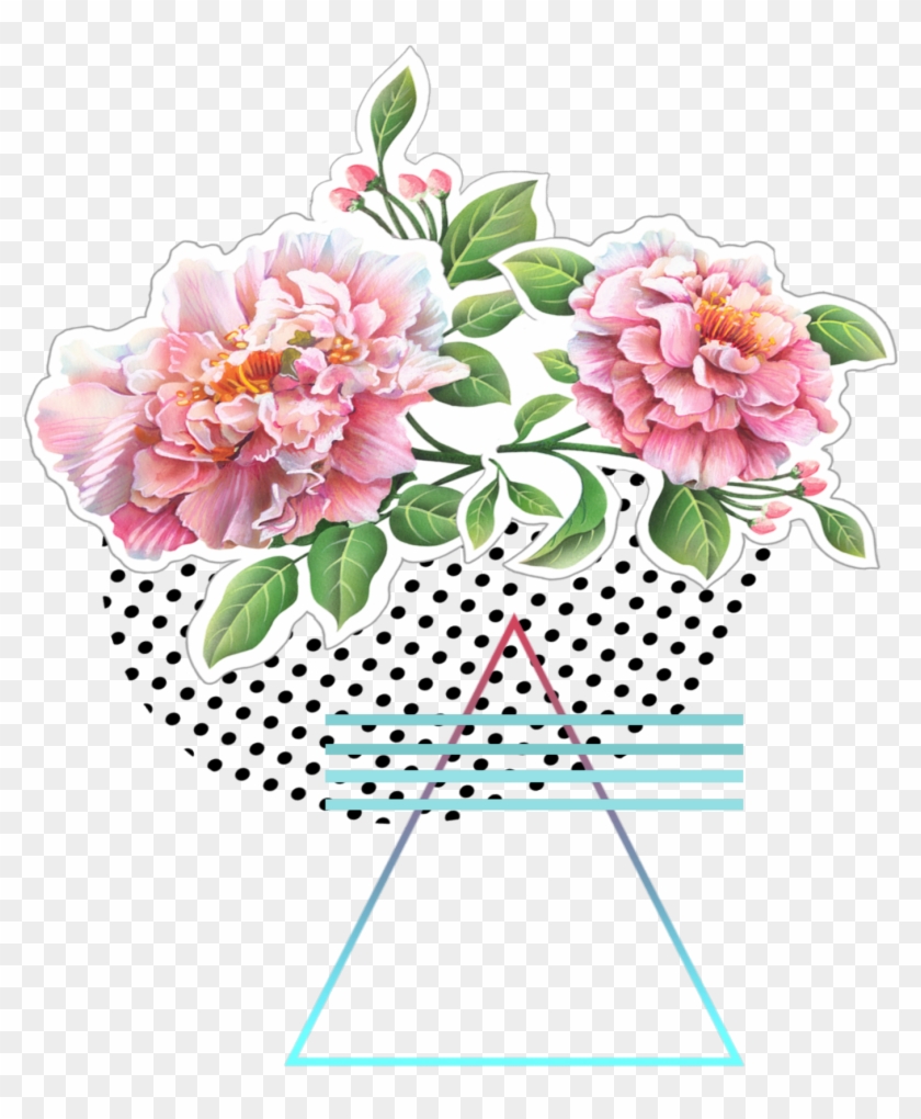 Square Frames Frame Kpop Pink Colorful - Kpop Flowers Stickers Picsart Clipart #3657506