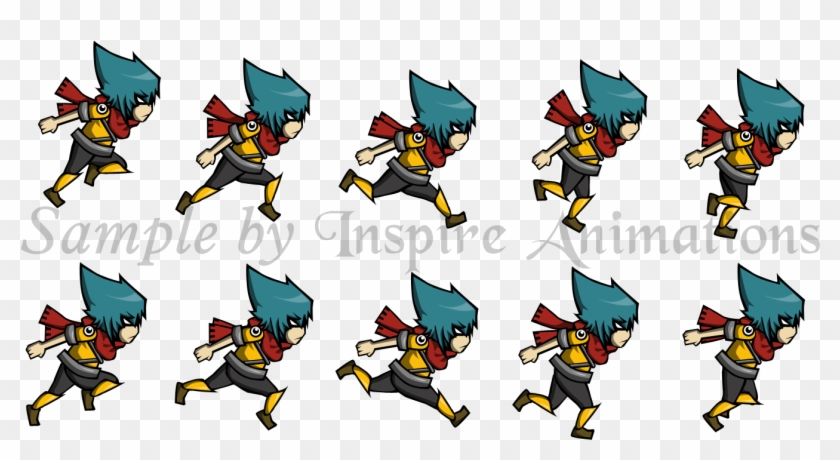 Character-run - 2d Game Character Png Clipart