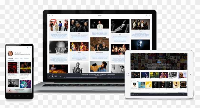 Download Pc Tablet Phone - Player Music Concept Pc Clipart