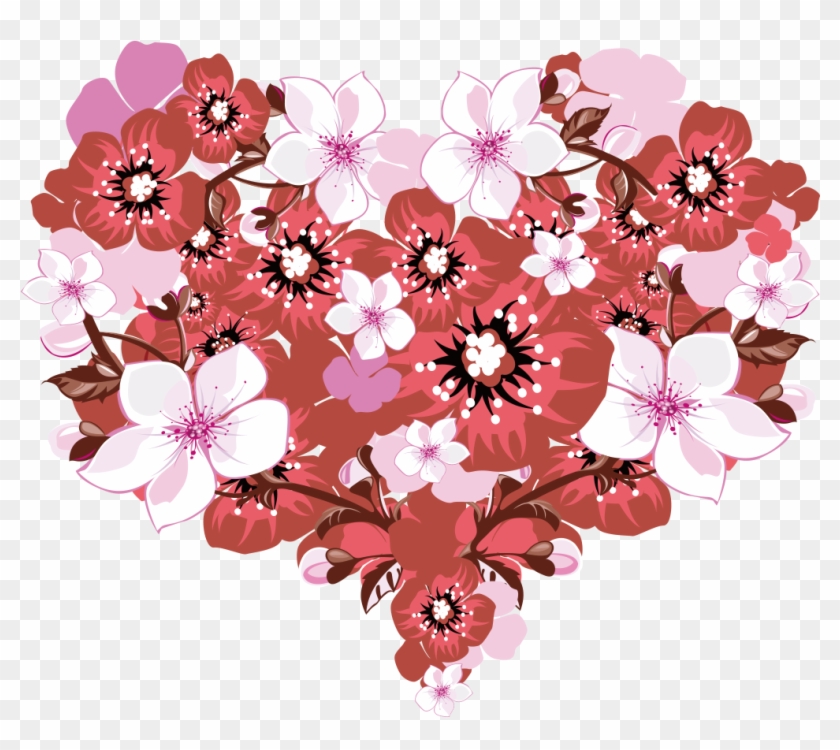 Bouquet Vector Valentine Flower - Картинки Цветы И Сердечки Clipart #3657901
