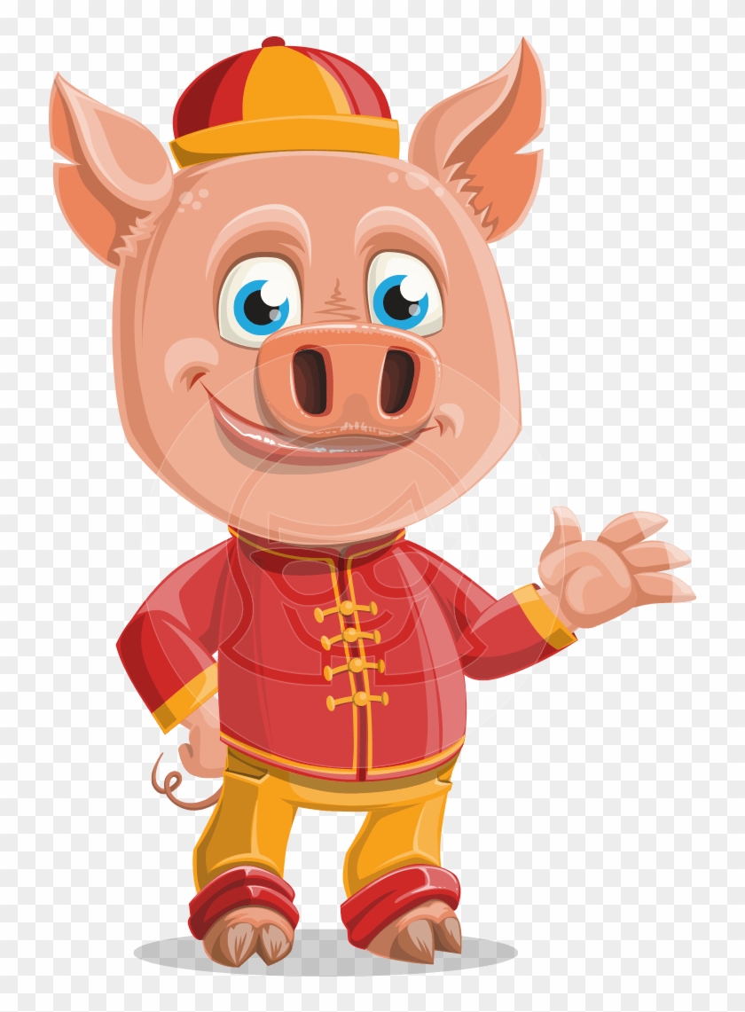 Year Of The Pig Character - Character Cartoon Clipart