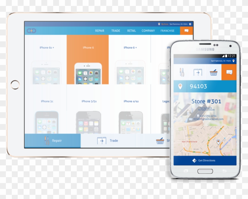 Schedule A Repair On The Digital Doc Site For Ipad - Tablet Computer Clipart