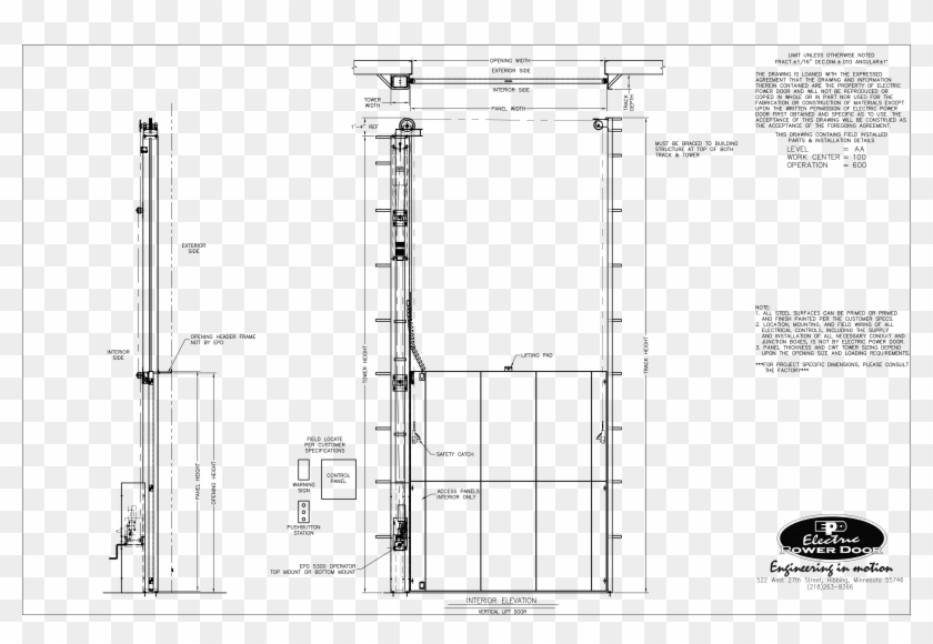 Drawing Door Interior - Technical Drawing Clipart