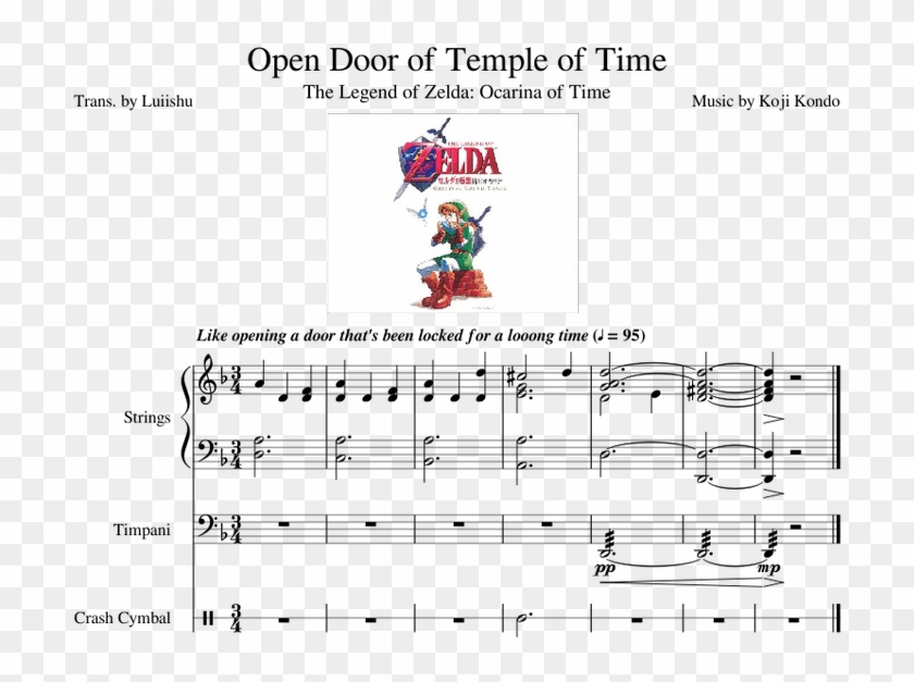 Open Door Of Time - Sheet Music Clipart