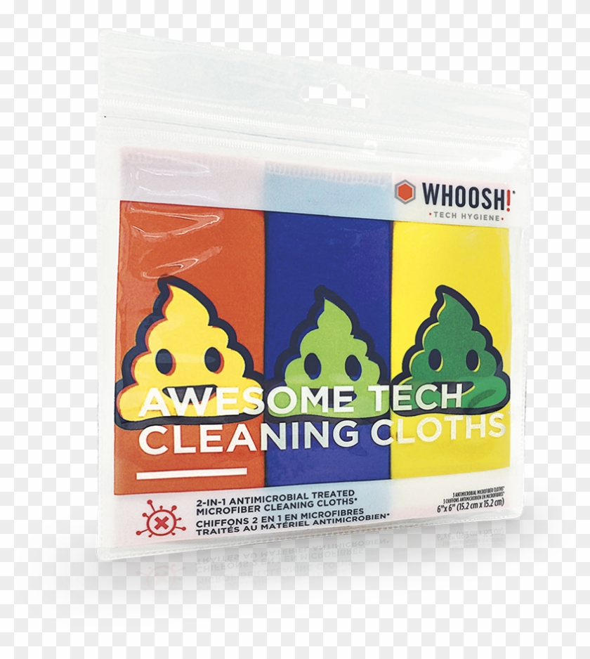 Awesome Tech Cleaning Cloths Poo Emoji Set - Textile Clipart