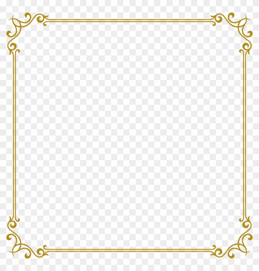 Gold Balloon Makeup Speech Cosmetics Frame Cartoon - Vector Gold Photo Frame Png Clipart #3658773