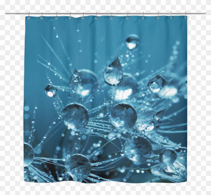 Silent Rain Drops Shower Curtain - Flow Of Water Clipart