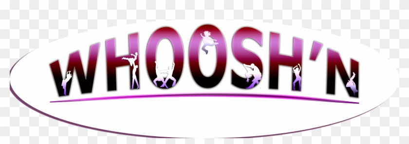 Whoosh'n Logo Wit Cirkel - Graphic Design Clipart