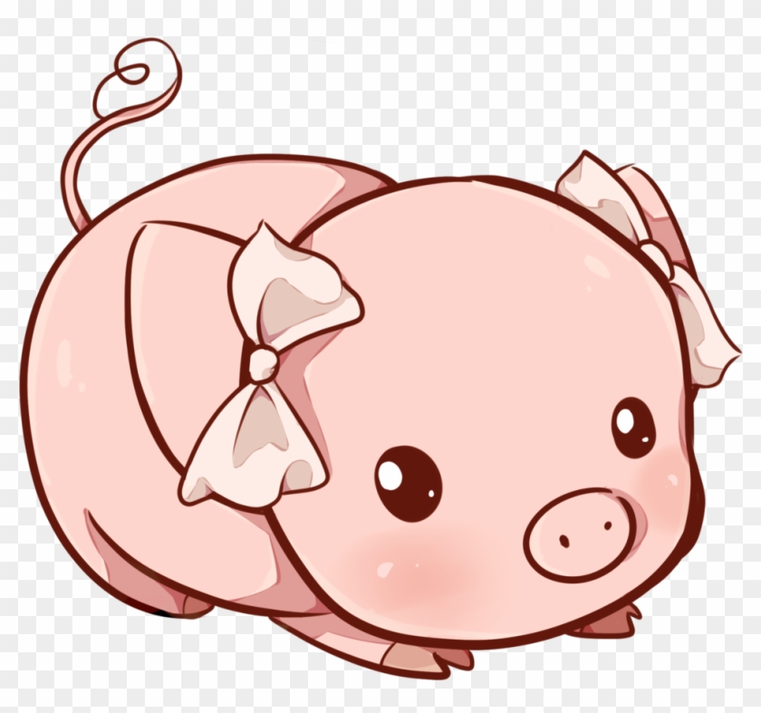 Pork Drawing - Kawaii Pig Clipart #3659170