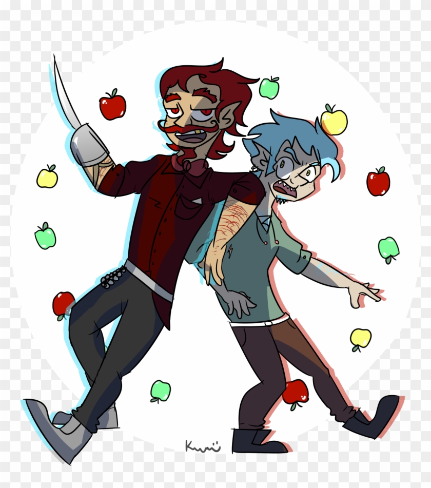 Two Of My Npc's Who Battle For My Party's Attention - Cartoon Clipart