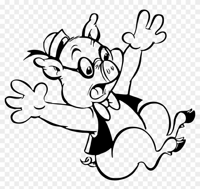 This Free Icons Png Design Of Falling Pig - Caida Cerdo Clipart #3659559