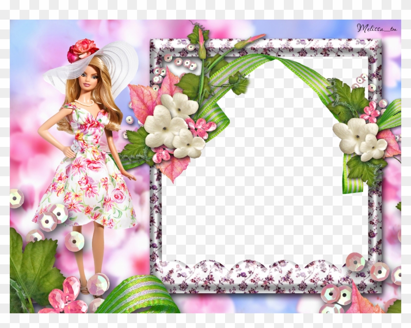 Cartoon Picture Frame - Barbie Doll Photo Frame Clipart