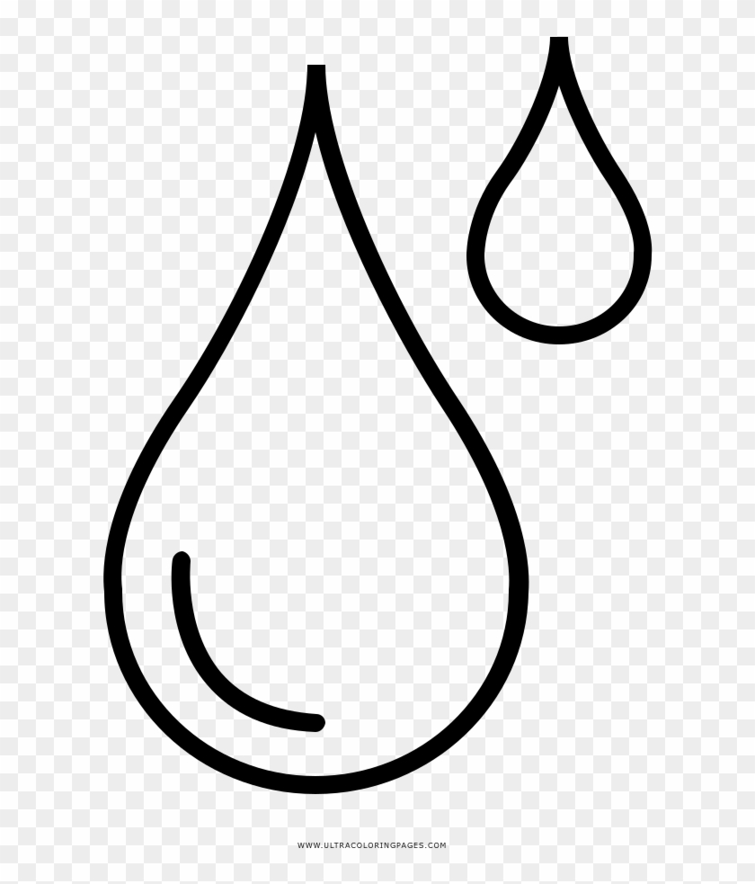 Gotas De Agua Para Colorear Clipart #3659808