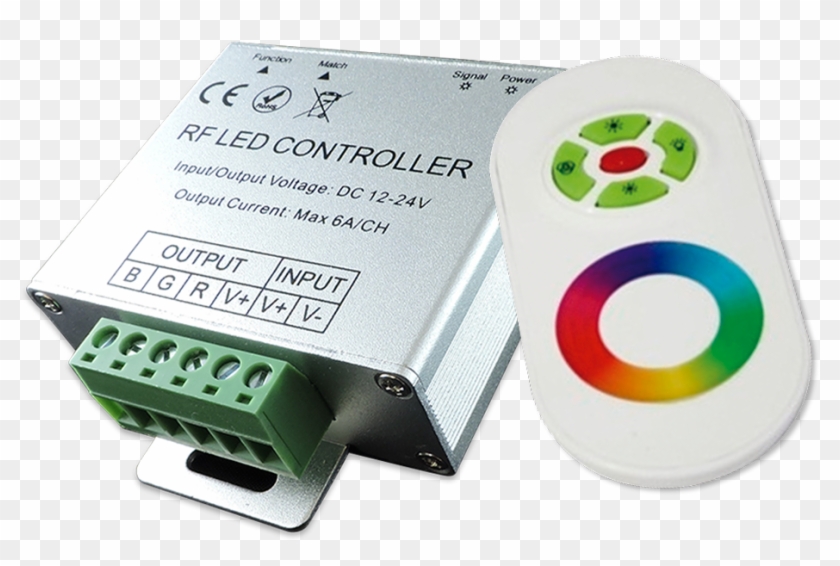 Controladora Rgb Con Control Remoto Touch 216w 12-24v - Cd Clipart #3659838