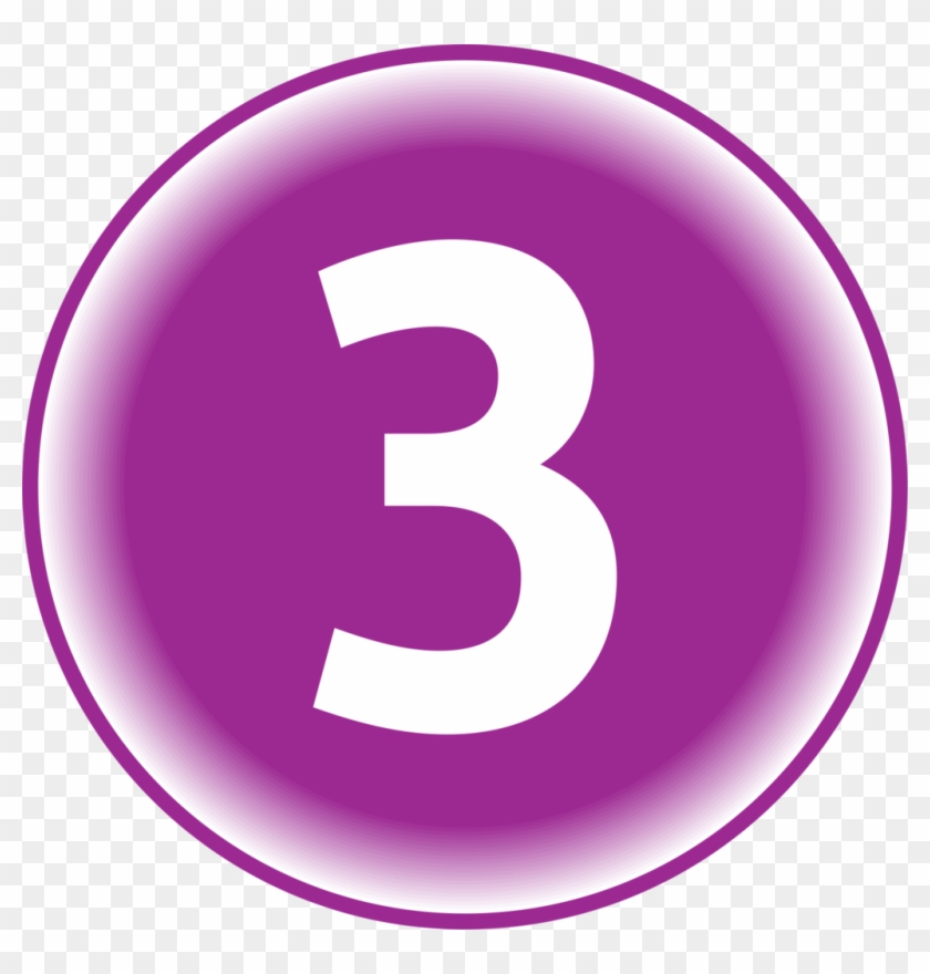 Soul Number - Number 3 In Circle Png Clipart #3660167