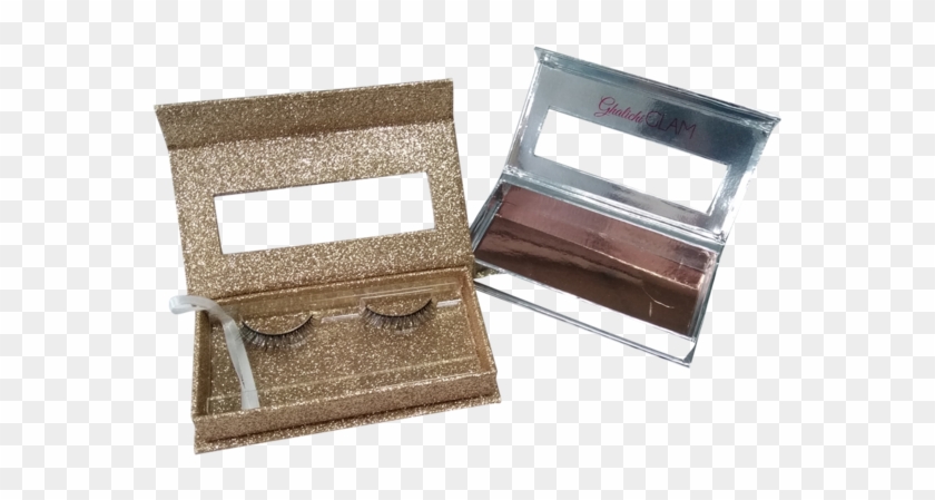Oro Brillo De Papel Liso Pestañas Caja De Almacenamiento - Wallet Clipart
