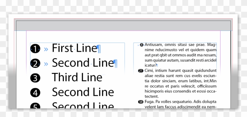 You Probably Noticed Spaces Before And After Numbers - Circle Around Number Indesign Clipart