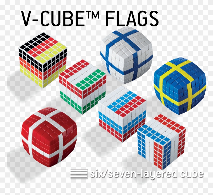 V Cube™ Flags - V Cube 6 Clipart