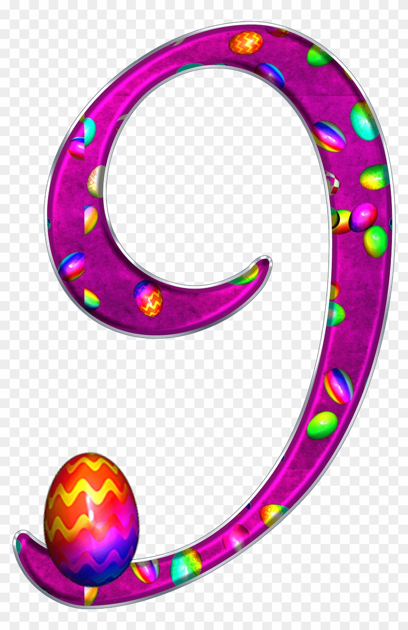 Easter Theme Number - Easter Number 9 Clipart - Png Download #3660731