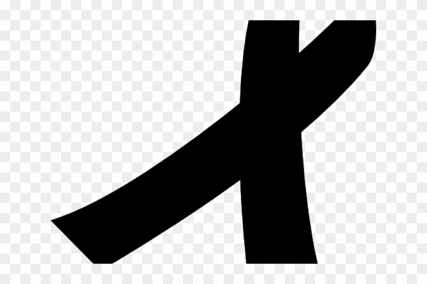 Cancer Ribbon Vector - Silhouette Clipart