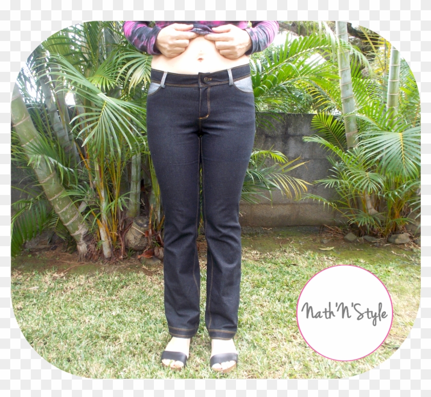 Women's Stretch Jeans - Girl Clipart