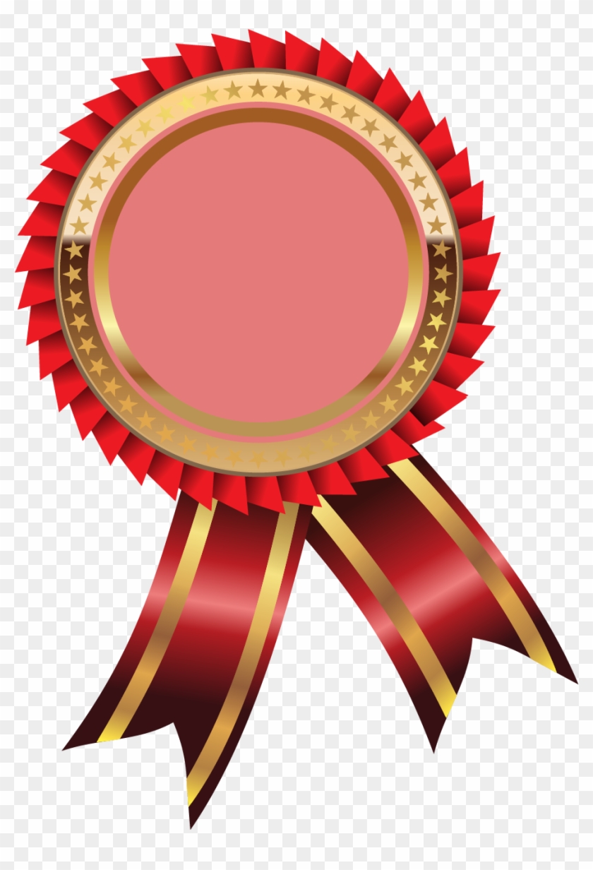 Clipart Free Library Gold Trophy Clip Art Cartoon Red - Gold Award Ribbon Clipart - Png Download