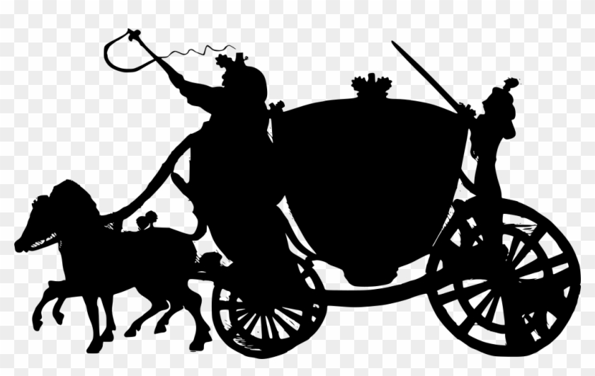 Download Png - Силуэт Лошадь И Телега Clipart