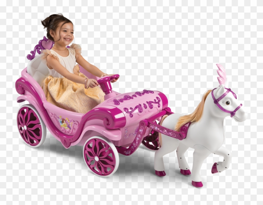 Disney Princess Horse And Carriage Battery Powered - Walmart Disney Princess Carriage Clipart #3661116