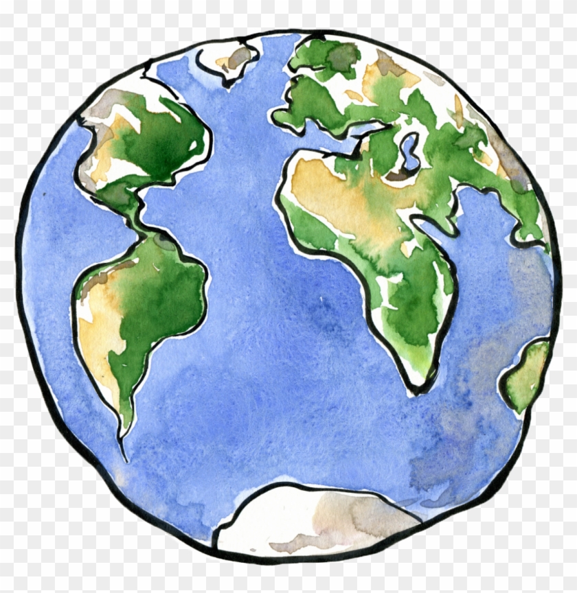 Earth Drawing Planet Clip - Illustration Planet Earth Png Transparent Png