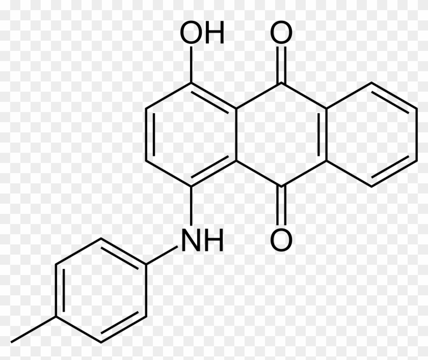Solvent Violet 13 - Blue Dye Chemical Structure Clipart #3661605
