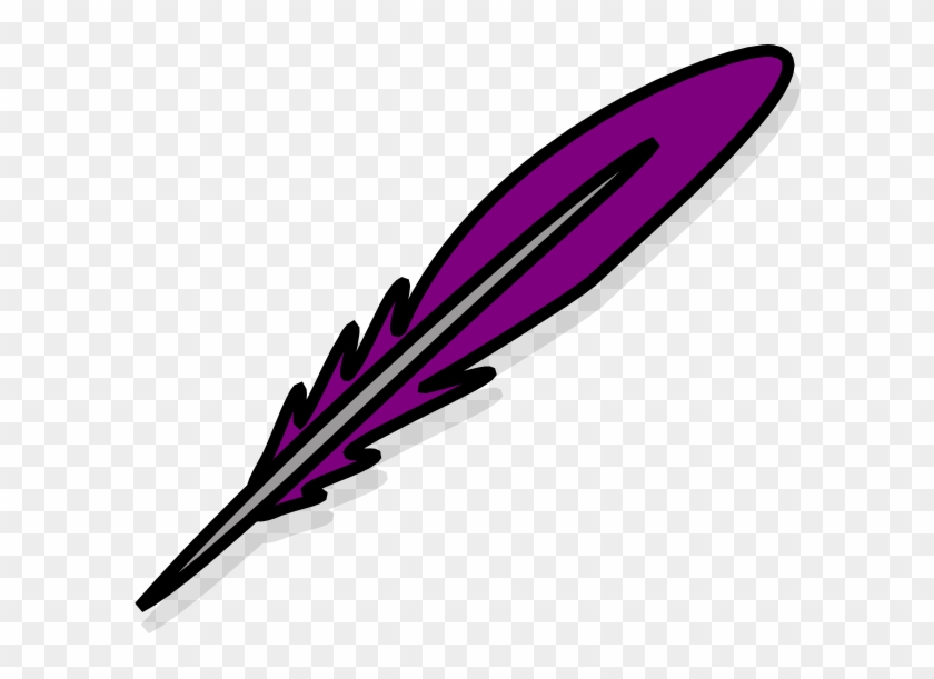 Purple Feather Clipart - Png Download #3661642